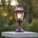Neoclassic Pillar Mount Light Burgundy Finish B22 Made In Italy Neoclassic Pillar Mount Light Burgundy Finish B22 Made In Italy